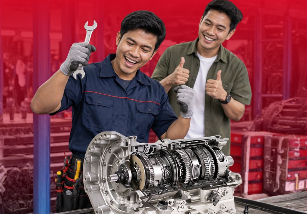 Mekanik Tekno Global Matic dengan transmisi otomatis